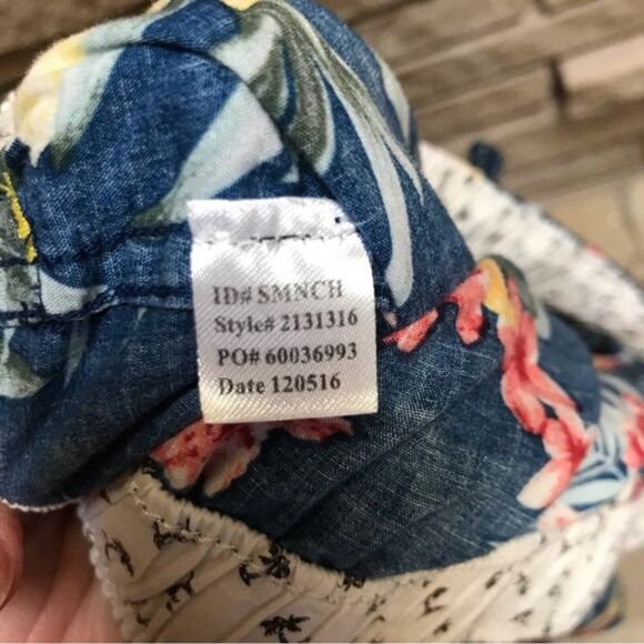 Tommy Bahama Lounge Board Shorts Drawstring Blue Hawaiian Print Large Cotton - Picture 7 of 9